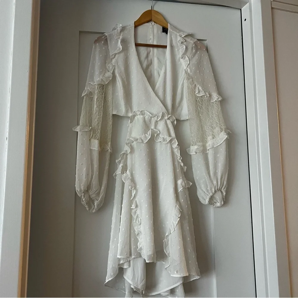 Bardot Ziggy White Lace Dress 6